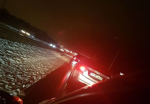 Spūstis įvykio vietoje ir jos prieigose