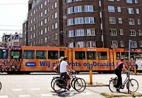 Amsterdamas sekmadienį gyvena futbolo nuotaikomis