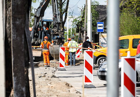Tiesiamas &scaron;aligatvis A.Baranausko gatvėje