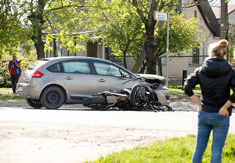 Motociklo avarija Vandžiogalos plente