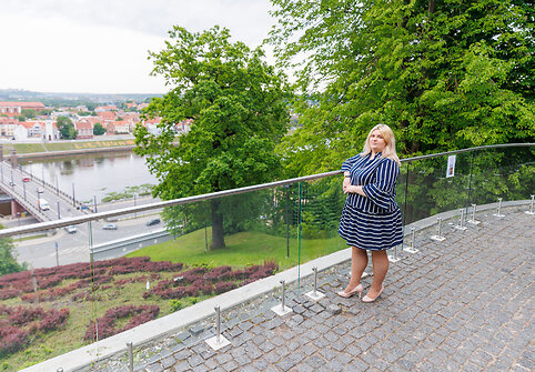 Projekto &bdquo;Žingsniai&ldquo; dalyvė Miglė Janu&scaron;auskienė.