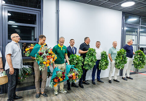 Krepšininkų sutiktuvės oro uoste