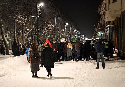 Protesto akimirkos