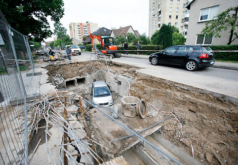 Avarija Prancūzų gatvėje