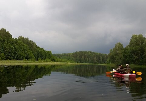 „Baidarė upėje“ plaukimas Aukštaitijos ežerynu