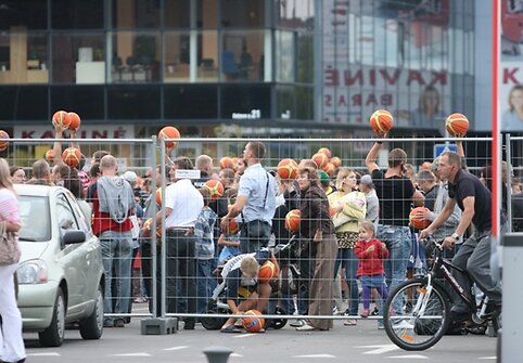 Klaipėdiečiai rekordo siekė naujoje fanų ložėje, kuri Europos krep&scaron;inio čempionato metu veiks prie Klaipėdos arenos.