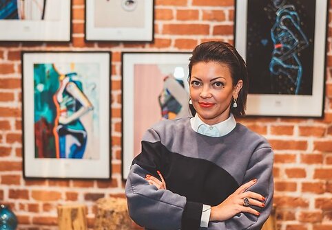 A.Kišonaitė atidarė pirmąją savo darbų reprodukcijų parodą.