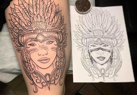 D.Djačkovo per vieną dieną atliktos tatuiruotės.