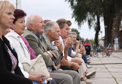 Senųjų klaipėdiečių susitikimo akimirkos