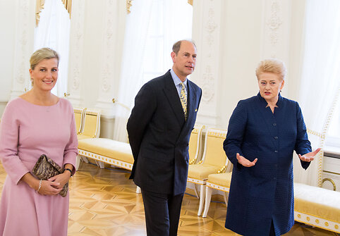 Prezidentė susitiko su Jungtinės Karalystės Princu Edvardu ir Vesekso grafiene Sofija