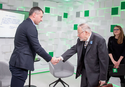 Vytautas Landsbergis ir Mindaugas Mikalauskas