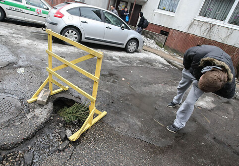 Smegduobė daugiabučio kieme