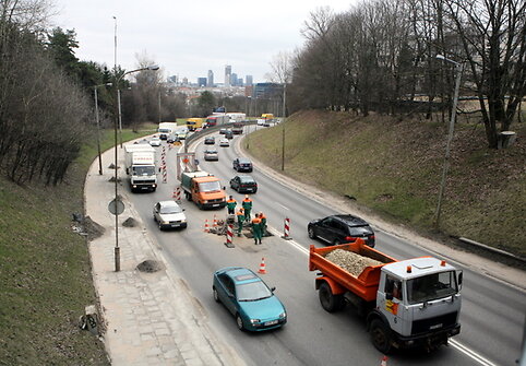 Transporto grūstis Geležinio vilko gatvėje