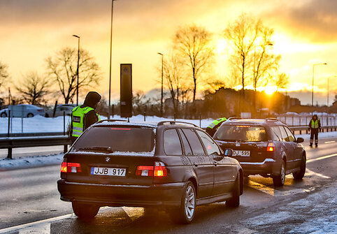 Vilniaus kelių policijos reidas sekmadienio ryte
