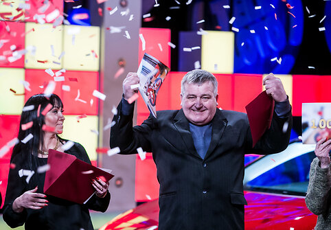&bdquo;Teleloto&ldquo; &scaron;ventinės laidos akimirka