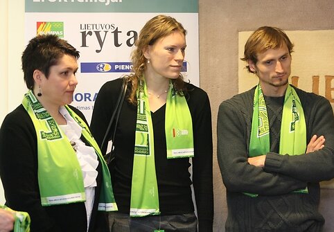 Daina Gudzinevičiūtė, Austra Skujytė ir  Edvinas Krungolcas