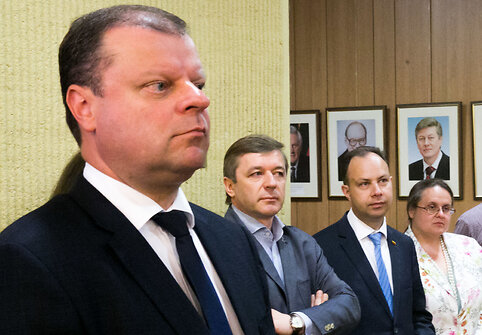 Saulius Skvernelis, Ramūnas Karbauskis, Aurelijus Veryga, Agnė &Scaron;irinskienė