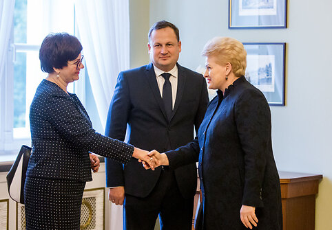 Edita Janu&scaron;ienė, Evaldas Pa&scaron;ilis, Dalia Grybauskaitė