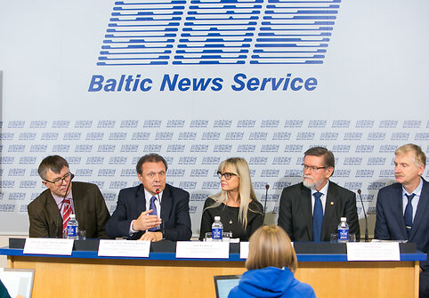 Spaudos konferencijos akimirka
