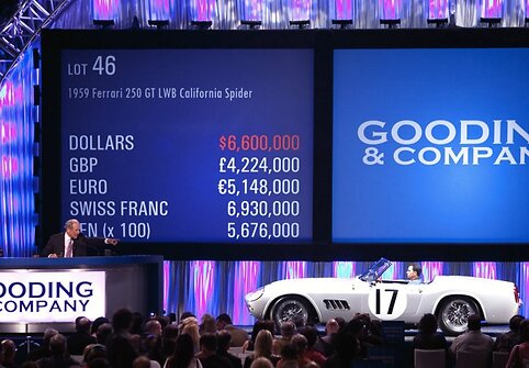 &bdquo;Gooding & Company&ldquo; aukcione parduoti automobiliai