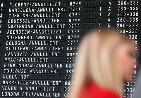 Atšaukti skrydžiai Frankfurto oro uoste