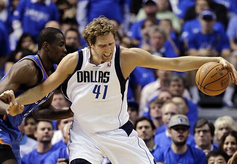 Serge Ibaka ir Dirkas Nowitzki