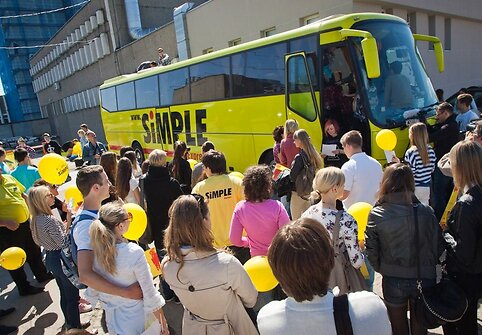 Studentai &scaron;alia autobuso