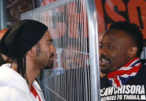 Davidas Haye ir Dereckas Chisora