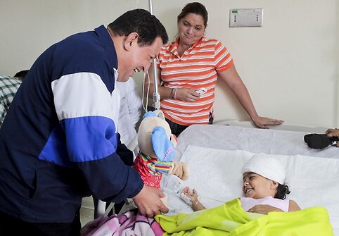 Venesuelos prezidentas Hugo Chavezas Paraguanos ligoninėje