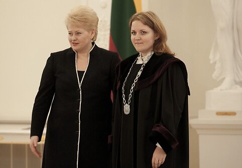 Prezidentė Dalia Grybauskaitė priėmė teisėjų priesaikas.