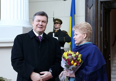 Viktoras Janukovyčius ir Dalia Grybauskaitė