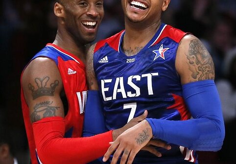 Kobe Bryantas ir Carmelo Anthony