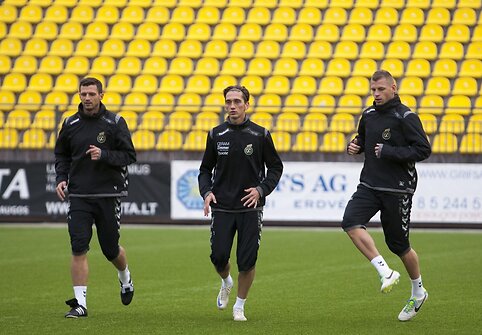 Lietuvos futbolo rinktinės treniruotė