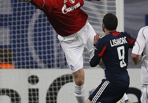 &bdquo;Shalke&rdquo; ir &bdquo;Olympique&rdquo; rungtynių akimirka