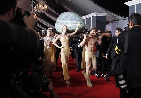 Lady Gagos atvykimo akimirka
