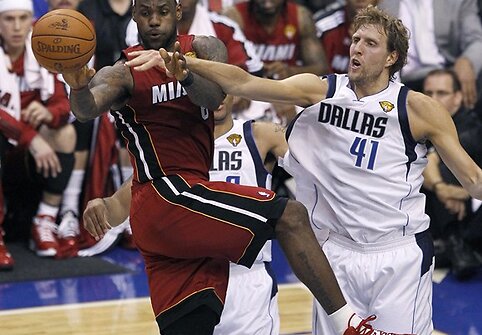 LeBronas Jamesas ir Dirkas Nowitzki