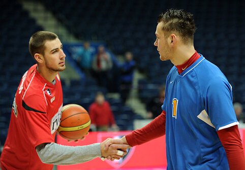 Jonas Valančiūnas ir Donatas Motiejūnas