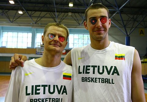 Jonas Valančiūnas ir Renaldas Seibutis