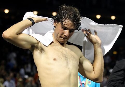 Teniso žvaigždžių Rafaelio Nadalio ir Rogerio Federerio akistatos akimirkos