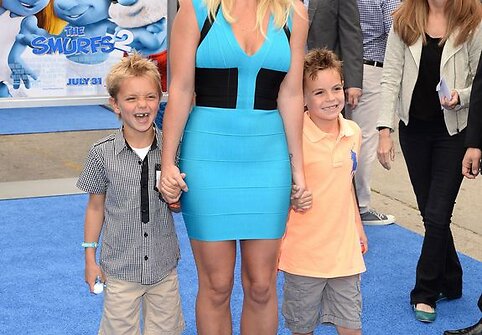 Britney Spears su sūnumis Seanu Prestonu ir Jaydenu Jamesu