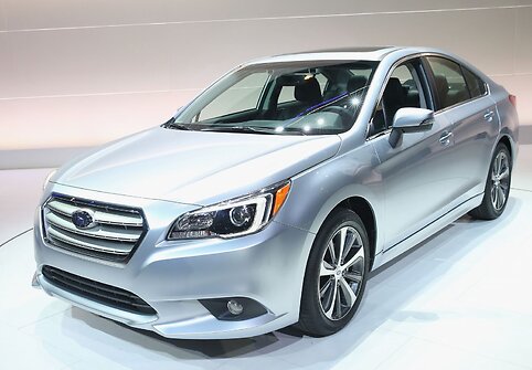 Naujos kartos &bdquo;Subaru Legacy&ldquo; pristatymas Čikagos automobilių parodoje