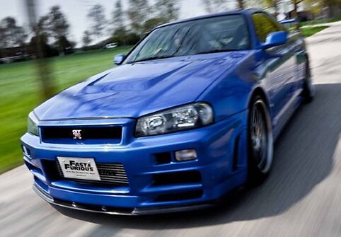 &bdquo;Nissan Skyline GTR34&ldquo; i&scaron; filmo &bdquo;Greiti ir įsiutę&ldquo;