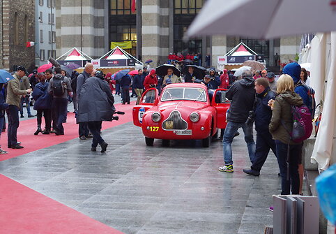 „Mille Miglia“ lenktynių akimirka