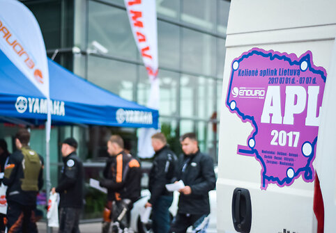 Motociklininkų kelionės APL 2017 pirma diena
