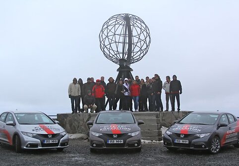 &bdquo;Honda Civic&ldquo; ekspedicijos&ldquo; dalyviai pasiekė Nordkapą