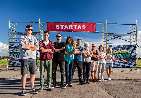 Laidos filmavimo akimirka