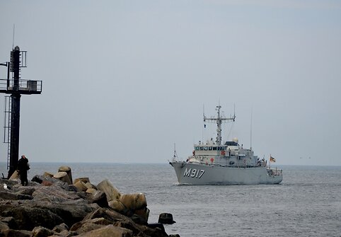 Sekmadienį į Klaipėdos uostą atplaukė Lietuvos karininko vadovaujamas NATO nuolatinės parengties prie&scaron;mininių laivų 1-os grupės junginys
