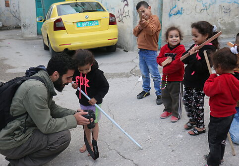 Projekto su Palestinos paaugliais dalyviai Betliejuje