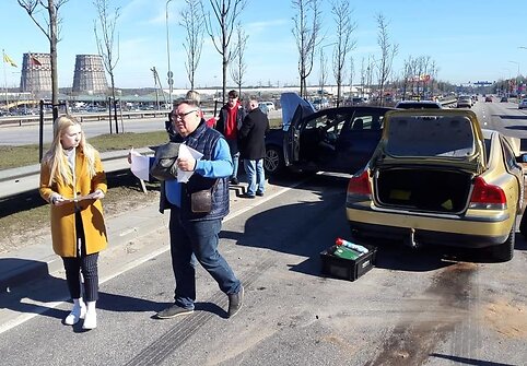&Scaron;alia Gariūnų &ndash; trijų automobilių avarija