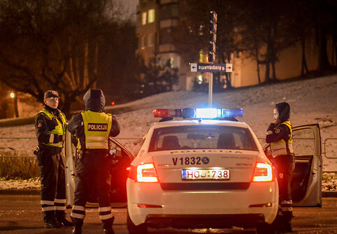 Naktinis policijos reidas Vilniuje
